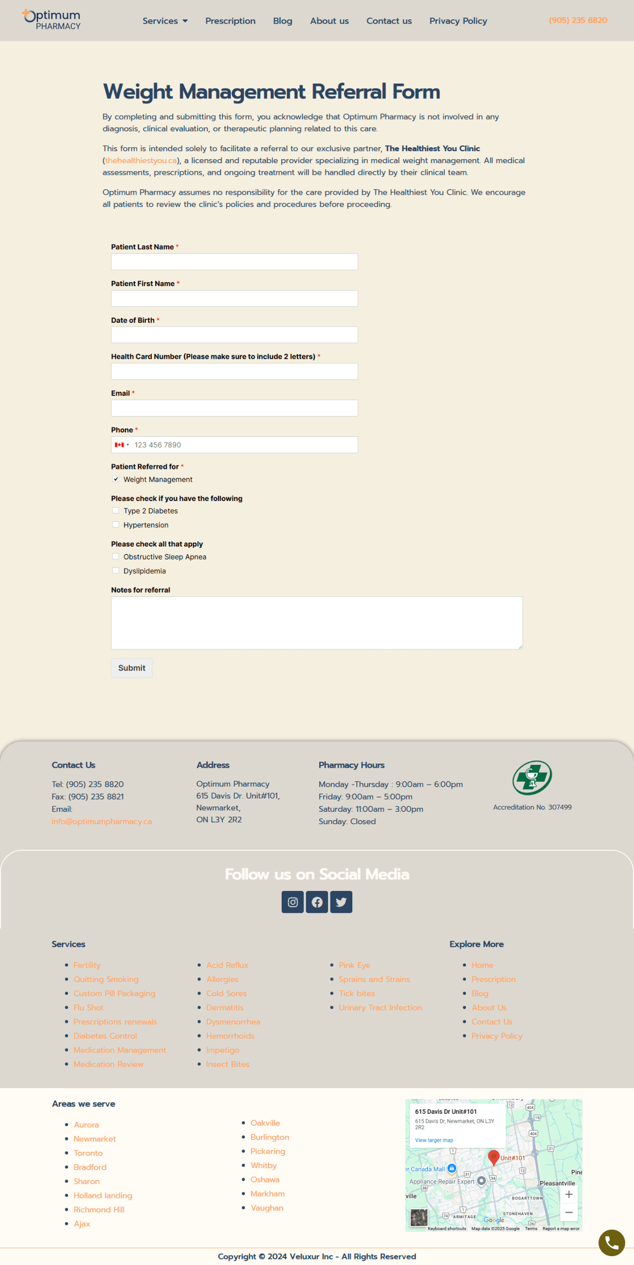 Automated contact form