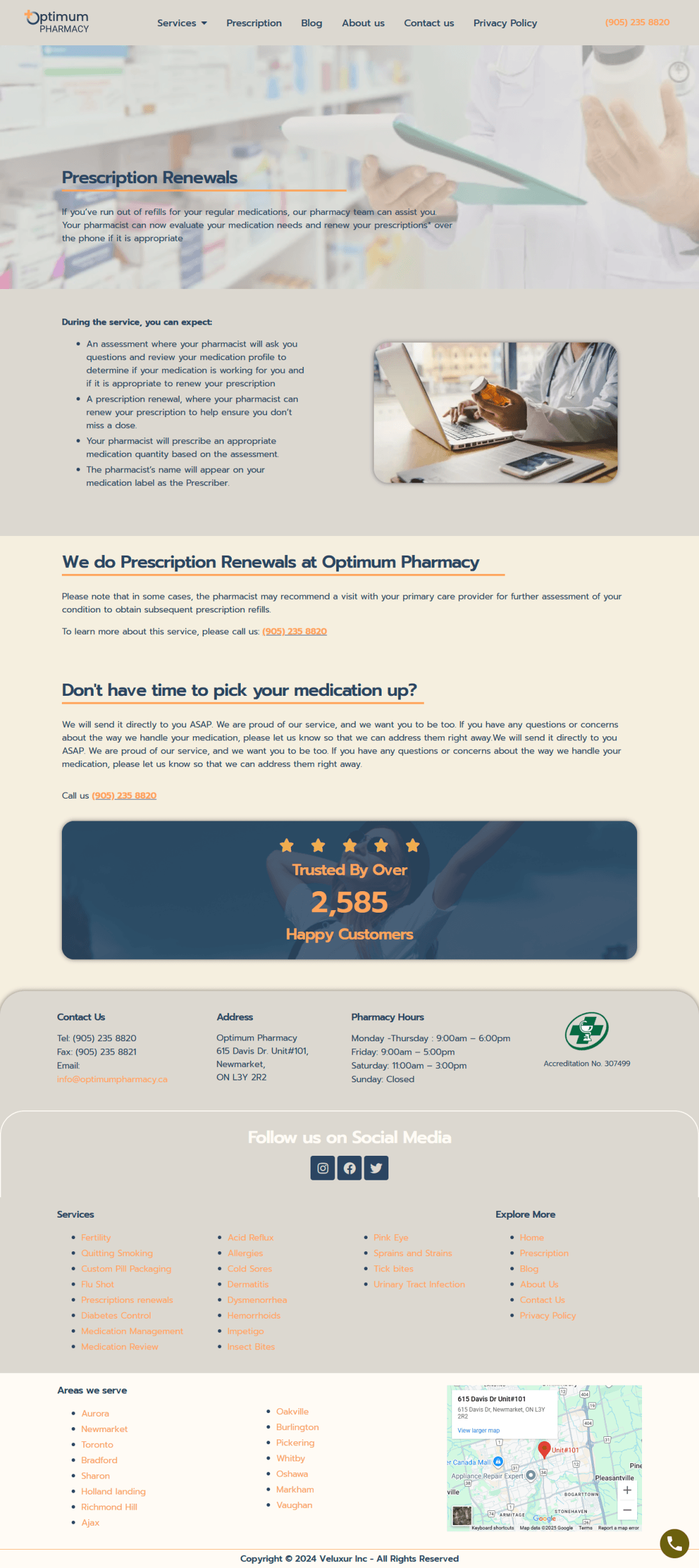 Services page