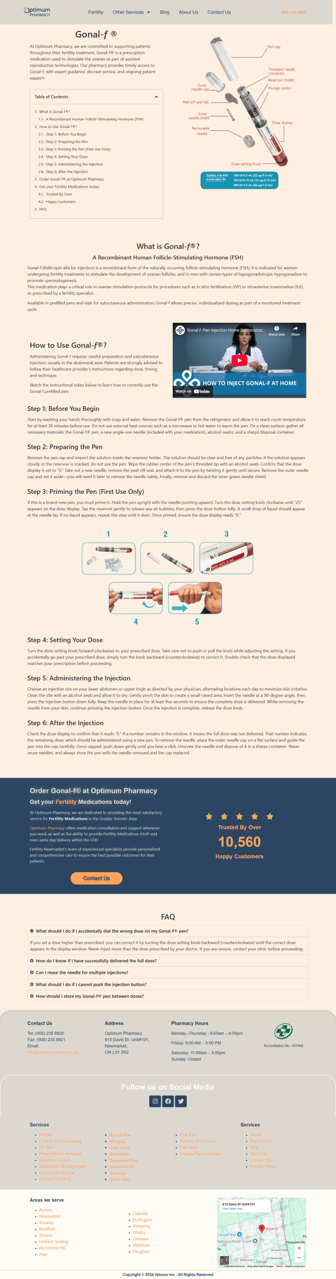 Fertility services subdomain setup